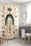 Bohemian Hand and Evil Eye Patterned Bathroom Curtain, Shower Curtain, Bathtub Curtain 175X200Cm - 5