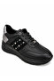 Women's Leather Casual Shoes 26Y D26Ya-7020 Black