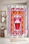 Red Crab Patterned Bathroom Curtain, Shower Curtain, Bathtub Curtain 175X200Cm - 3