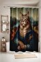 Mona Cat Patterned Bathroom Curtain, Shower Curtain, Bathtub Curtain 175X200Cm
