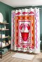 Red Crab Patterned Bathroom Curtain, Shower Curtain, Bathtub Curtain 175X200Cm - 4