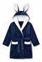 Hooded 100% Cotton Velvet Children's Bathrobe - 2