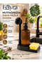 Liquid Soap Dispenser with Stand, Silicone Dish Brush, Sponge Holder, Kitchen Detergent Dispenser Organizer Set