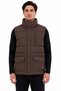 All Weather Cozy Fit Full Zip Vest S2620193 Inflatable Men's Vest Brown
