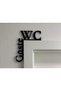 Wc Indicator Sign – over Door Women's and Men's Toilet Direction Sign – Decorative Wc Sign - 2