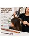 Milano Professional Extra-Slim Wooden Round Hair Brush M7181 with Sectioning Tool, Ball-Tipped Nylon Bristles and Square-Sided Handle for Precision Blow-Drying & Styling, Made in Italy - 4