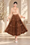 Women’s Elegant Velvet Lace Long Skirt