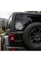 4X4 Off Road Compass Car Sticker – Off-Road Vehicle Window and Body Cut Foil Sticker - 25X27 cm