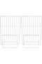2pcs Iron Mesh Refrigerator Divider for Freezer Shelf Breathable Partition for Food Storag