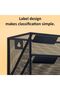 Hanging Wall File Organizer, Wall File Organizer, 6-Tier Wall Mount Paper Holder Vertical File Rack, - 3