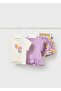 Baby Girl Combed Cotton Shorts Set with 2 T-Shirts Lilac - 2