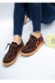 5514 Eren Shoes&Bag Genuine Leather Suede Lace-Up Daily Comfortable Light Sole Shoes Real Leather Suede Brown - 7