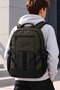 Unisex Khaki Backpack and Book Bag for Daily Use with Side Pockets 46X34X15 cm - 6