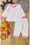 Baby girl spring/winter pajama set - soft, stretchy, and comfortable fabric - 2