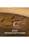 Blue Light Glasses for Men Women Reduce Eye Strain UV Blocking for Computer Screen 8252 - 2