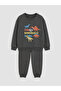 Dinosaur Printed Boys' Tracksuit Set