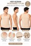 3 Pack Men's Skin Color Modal Undershirts Cotton Flexible Breathable Soft Daily Underwear S m L XL 2XL - 3