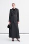 Brooch Belted Herringbone Patterned Undergarment Three-Piece Combination Black Suit 2059