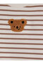 Beige Striped Baby Boy Jumpsuit - 4