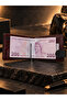 711 Genuine Leather Men's Magnetic Card Holder/Wallet with Hinged Money Compartment - 4