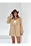 Eyelet Buttoned Belted Trench Jacket - 2
