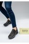 5507 Eren Shoes&Bag Genuine Leather Printed Wedge Heels Women's Casual Shoes Real Leather Black Matte Printed - 3