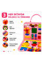3+ Years Old Felt Training Book Montessori Educational Activity Toy Skill and Intelligence Development Children's Book 4 Pages Pink-Eng - 4