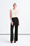 High Waist Spanish Flare Black Trousers 0153
