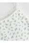Square Neck Floral Rope Strap Girls' Undershirt 2-Pack (S6) - 3
