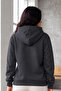 Women's Smoked Hooded Sweatshirt with Side Pockets, 3 Thread Count Soft Puff Fabric - 8