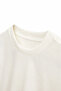 Bran - White - Oversize Cotton - Long Sleeve Lightweight Crop - Men's Tshirt - 3