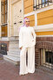 Mayra Premium Wide Leg Zippered Modal Single Jersey Double Hijab Tracksuit Set