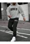 Unisex Cotton Brooklyn Printed Oversize Hooded Top and Bottom Tracksuit Set - 2