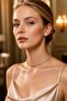 Luxury Collar Necklace with Row of Stones