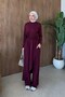 Skirt Cape Set Burgundy - 2