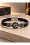 Leather Fan Bracelet (Black)