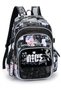 School Backpack Nice Black Stoned Glitter 3 Compartments Orthopedic 45X30X15Cm - 3