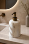 Antique Gold Travertine Marble Soap Dish Toothbrush Holder and Set Aged Accessory Natural Travertine Marble Bathroom Set - 6