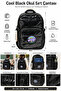 School Backpack Cool Black 3 Compartments Orthopedic A4 Water Bottle Pocket 42X30X18Cm - 2