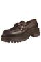 2554604K Genuine Leather Thick Soled Women's Casual Loafer Shoes