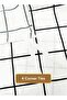 King Size 3Pc Duvet Cover Set | Soft Microfiber Material | Black Grid & White Color | 1 Du - 3