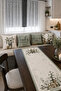 Home Sweet Home Cotton Flower and House Patterned 4-Piece Throw Pillow Cover Runner Set - 3