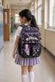 Kuromi Girl's Elementary School Backpack Black Cute Character Themed 44X28X16 cm