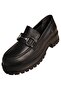 2554604K Genuine Leather Thick Soled Women's Casual Loafer Shoes - 5