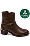 2352411K Genuine Leather Heeled Classic Women's Boots