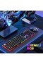 لوحة مفاتيح ميكانيكية للألعاب KB870L مع إضاءة RGB (أسود) - 8