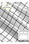 King Size 3Pc Duvet Cover Set | Soft Microfiber Material | Black Grid & White Color | 1 Du - 2