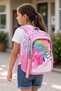 Girl's Primary School Backpack Panda Pink 3 Compartments Orthopedic Water Bottle Pocket A4 Compatible 42X30X15Cm