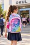 School Backpack Party Pink 3 Compartments Orthopedic with Water Bottle Pocket 42X30X15 cm - 6