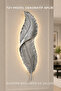 Silver Feather Model Decorative Sconce Wall Lamp Electric Living Room Bedroom Hallway Lighting